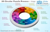 3 d pie chart circular puzzle with hole in center process stages 12 style 3 powerpoint diagrams and powerpoint templates
