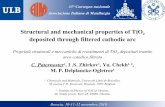 Proprietà strutturali e meccaniche di rivestimenti di biossido di titanio depositati tramite arco catodico filtrato - Paternoster 097