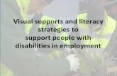Visual supports and literacy strategies for people with disabilities in employment
