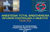 TIVA-TCI Anestesia total intravenosa - target controlled infusion - T.I.V.A.