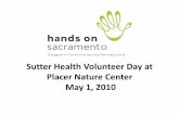 Sutter  Health  Volunteer  Day,  May 1 2010