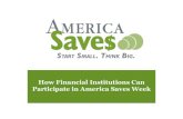 How Financial Institutions Can Participate in America Saves Week