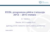 Telešius, Eugenijus „ECDL programos plėtra Lietuvoje2012 – 2013 metais“, ITI