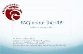 IRB FAQ for MSU R&W