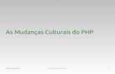 As Mudanças Culturais do PHP