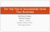 Ten top tips to successfully grow your business
