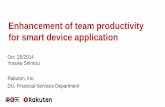 [Rakuten TechConf2014] [Fukuoka] Enhancement of team productivity for smart device application