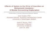 Effects of Spikes in the Price of Gasoline on Behavioral Intentions: A Mental Accounting Explanation
