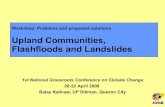 Upland Communities,  Flashfloods and Landslides