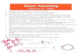 The Woodlands TX - Prudential Gary Greene Realtors - Team Meeting Agneda Notes - 1/2.10