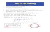 Team Meeting Agenda - Prudential Gary Greene, Realtor Icons / The Woodlands TX, March 22nd, 2011