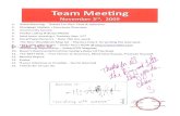 Team Meeting Notes - Prudential Gary Greene Realtors - The Woodlands TX 11/3/09