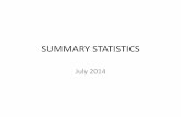 Summary statistics (1)