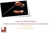 2014 Rho Sandberg Diversity Power and Rank Hidden Causes of Conflict Development and Escalation