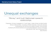 Unequal Exchanges: “Money” and Inuit/ Qablunaat research relationships