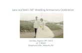 Mom and dad’s 50th wedding anniversary celebration