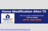 Home modification allen tx (972) 265 9058