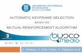 Automatic Keyframe Selection based on Mutual Reinforcement Algorithm