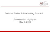 2010 Fortune Sales & Marketing Summit Takeaways