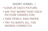 Short vowel i