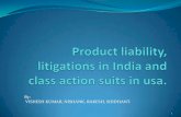 Product liability, litigations in india and class
