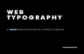 Web Typography (short talk)