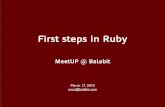 Ruby Meetup Balabit