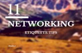 11 Networking Etiquette Tips