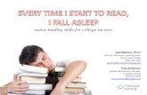 Cengage Webinar: Every time I start to read, I fall asleep