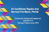 Air conditioner repairs and services fort myers, florida