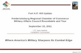 Fredericksburg Military Affairs Council Roundtable Roundtable and Tour of Fort A.P. Hill, VA