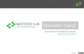 InSTEDD Innovation Camp,  Feb 28, 2014