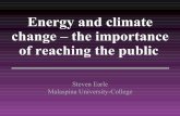 Energy and climate change – the importance of reaching the public