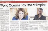 WORLD OCEANS DAY FETE AT EMPIRE