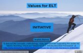 Values for ELT #3: initiative