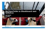 SISLink10 - MyTimeTable in Blackboard met Syllabus - Tom Verhoeff (TU Delft)
