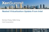Nested Virtualization Update from Intel