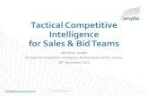 Tactical Competitive Intelligence for Bid teams