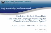 Exploiting Linked Open Data  and Natural Language Processing for Classification of Political Speech