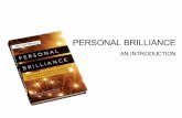 Personal Brilliance An Introduction Slide Show