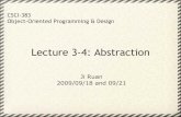 CSCI 383 Lecture 3 and 4: Abstraction