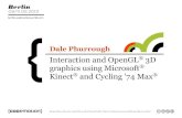 Interaction and OpenGL 3D graphics using Microsoft Kinect and Cycling ’74 Max by Dale Phurrough