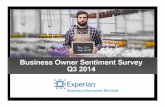 Q3 2014 Business Owner Sentiment Survey