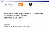 Projects to improve books supply chain in Spain (LIBER Bookfair, Madrid 08.10.2009)