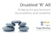 Disabled ‘R’ All: Bridging the gap between Accessibility and Usability