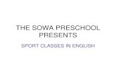Sport classes in english