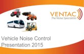 Ventac Vehicle Noise Control - Overview Presentation