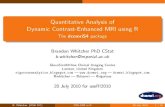 Quantitative Analysis of DCE-MRI using R