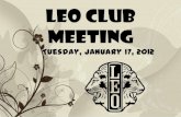 Leo Meeting: Jan 17
