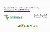 Spatial Patterns of Growth and Poverty Changes in Peru (1993-2005) IAAE 2009
